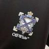 9281 Off-White Sommer Herren und Damen Reines Baumwoll Print Oversized T-Shirt Street Wear