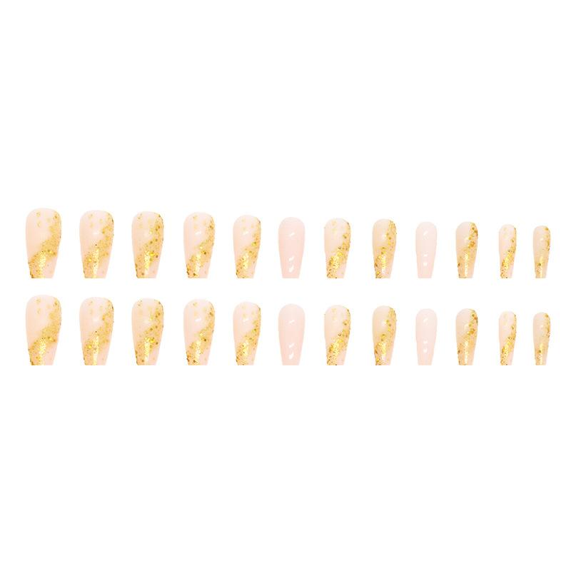 Shiny Fragments Medium And Long Ballet Nail Flax Nail Art Tablets Gilt Glitter European And American Spice Girls Fake Nail Art Tablets