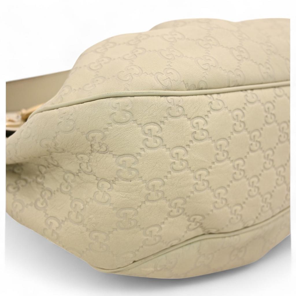 Auth Gucci Sukey One Shoulder Bag Light Greige gu9131ll