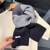 Womens Gradient Knit Wool Scarf Winter Warm Thick Neck Wrap 100% Pure 160x20cm Fashion Accessory