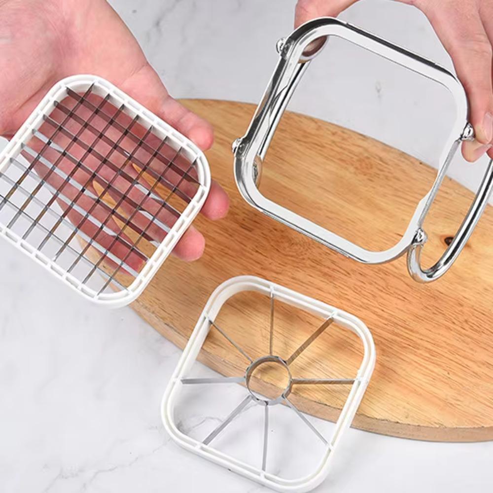 5pcs/set Manual French Fry Cutter Stainless Steel Fruit Cutter Cutting Potato Machine  Cucumber