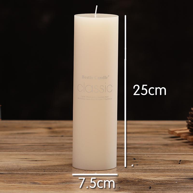 Scentless Smokeless Cylinder Candles for Weddings, Birthdays, Romantic Decor, Hotel, Church, or Dining.
