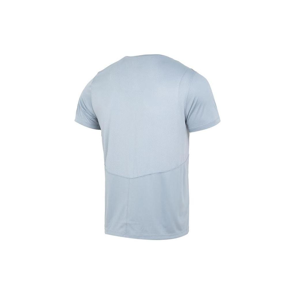 Under Armour Solid Color Straight Cut Casual Comfortable Breathable Short Sleeve T-Shirt Men Tops Light-Blue 1369743-465