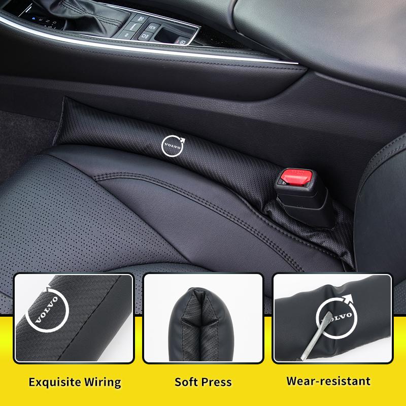 Automotive Two-tone Leather Seam Strip Leak-Proof Auto Seat Gap Plug For Volvo XC60 S60 XC90 V90 V50 S90 S80 S70 XC70 Polestar