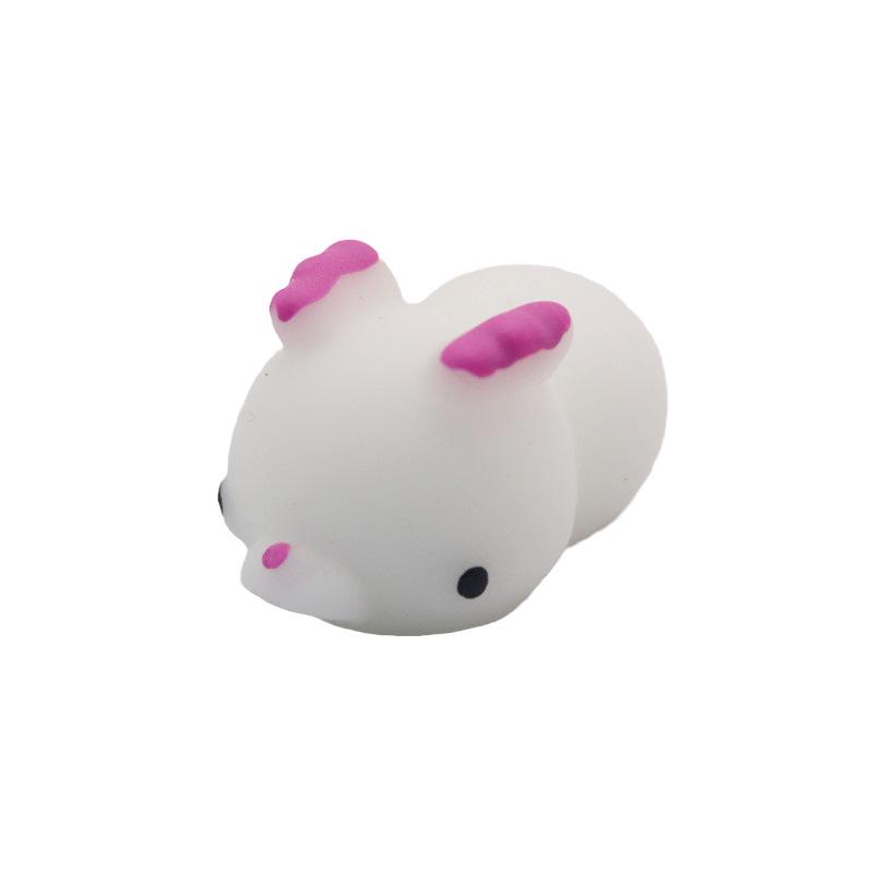 Japan Moe Small Animal Squeeze Toy: Soft Rubber Dumpling Peach