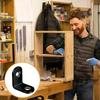 12pcs/box Heavy Duty L-Shaped Corner Brace,Black Steel Angle Bracket with Screws for Furniture/Wardrobe/Bookshelf Connection