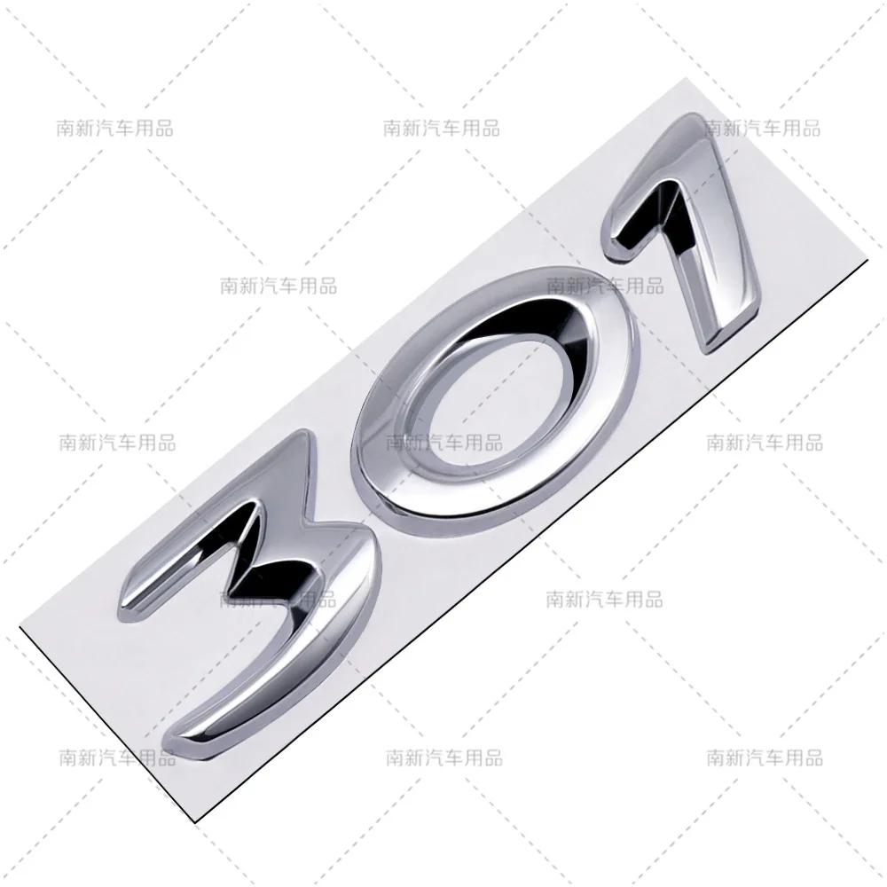 3D Car Sticker Rear Trunk Badge For Peugeot 206 207 301 307 308 408 508 2008 YTWY3 3008 4008 5008 Letters Replace Emblem Accessories