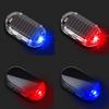 Solar Powered Car Fake Security Light Blue/Red Flashing Simulated Dummy Alarm Wireless Warning Anti-Theft Caution Lamp Strobe