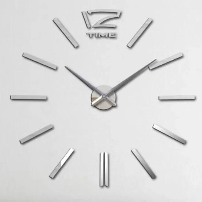 Modern Design Mini DIY Large Wall-Clock Sticker Mute Digital 3D Wall Big Clock Living Room Home Office Decor Christmas Gift