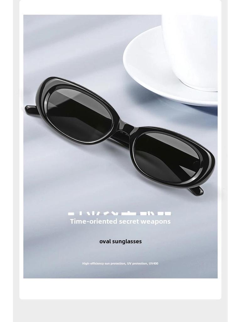 BANDEON.S Unisex Sonnenbrille mit ovalem Rahmen - Hochwertiger UV-Schutz, Promi-Stil