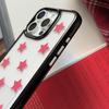 Red Polka Dot Five-Point Star Phone Case for iPhone 13-17 Pro/Pro Max