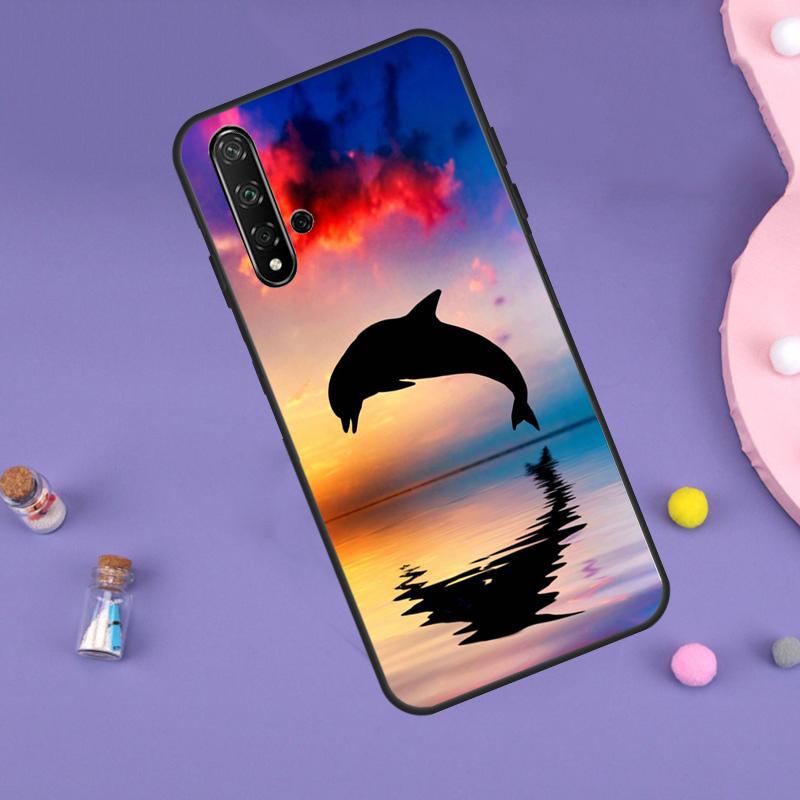 Animal Dolphin For Huawei Nova Y61 Y60 Y70 Y72 Y73 Y90 Y91 9 10 SE 7i 8i 11i 12i P30 P40 Lite P60 Pro Case