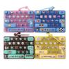 Cartoon 26 Grid Keyboard Fidget Toy Keychain Portable Stress Relief Toy for Kids Adult Family Gathering Interactive Game