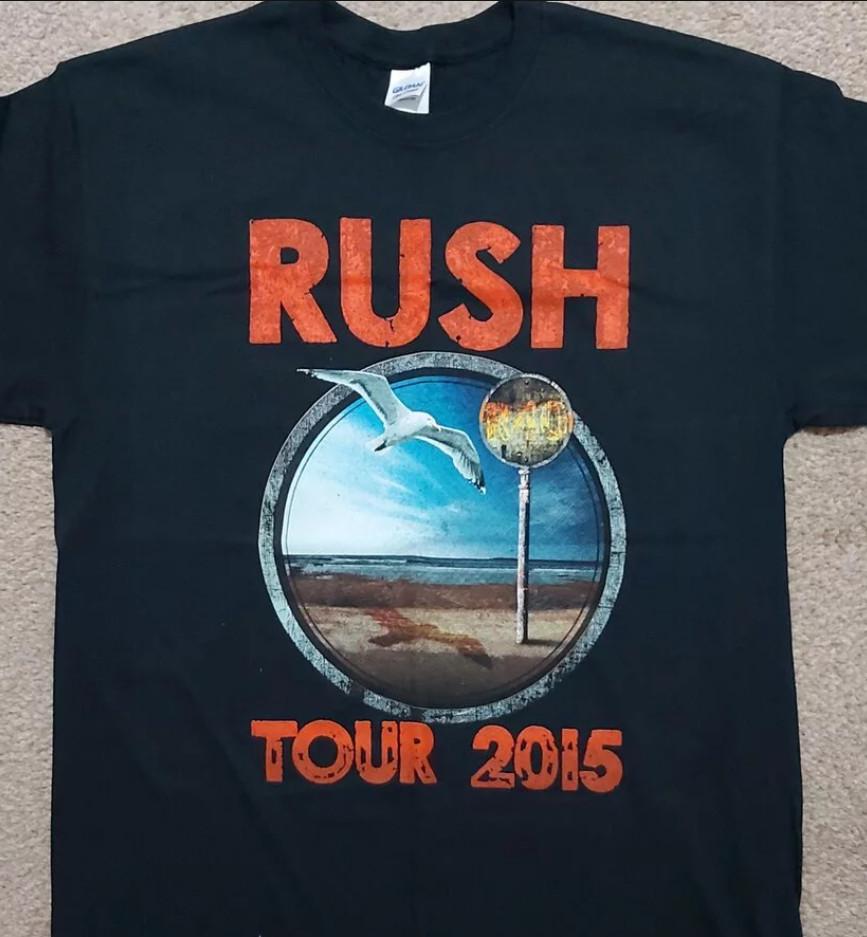 Vintage RUSH Tour 2015 Tour concert Tshirt 2015 Unisex T-Shirt XL