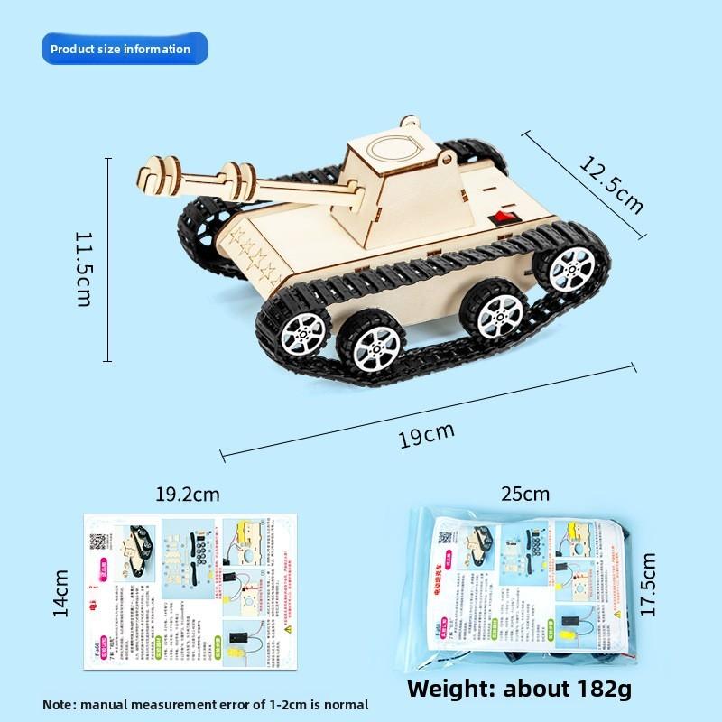 Scientific Experiment Tank Model Kit With Electric Drive For Kids Stem Learning