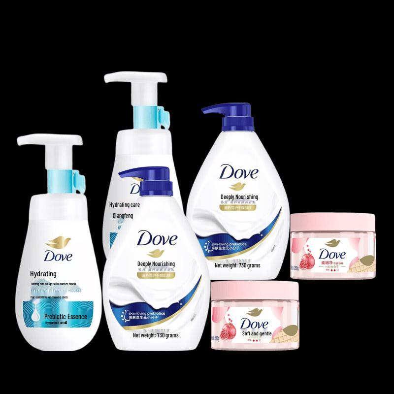 Набор Dove для очищения и отшелушивания с увлажняющим эффектом