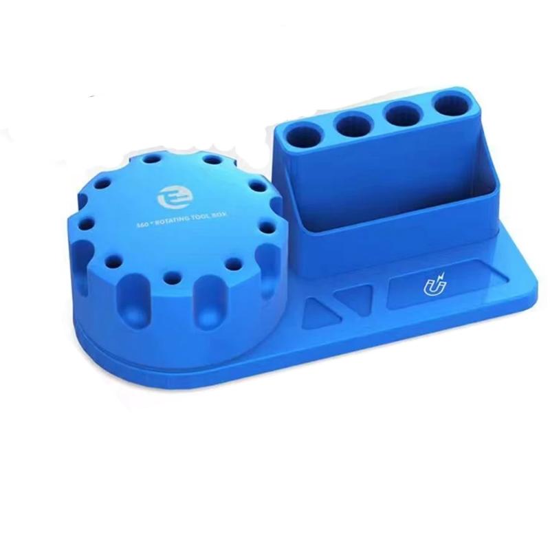 

Repair Tools Storage Box for Desktop Tools Rack Screwdriver Stands Plier Vice Holder Multifunctional Maintenance Storage Box синий