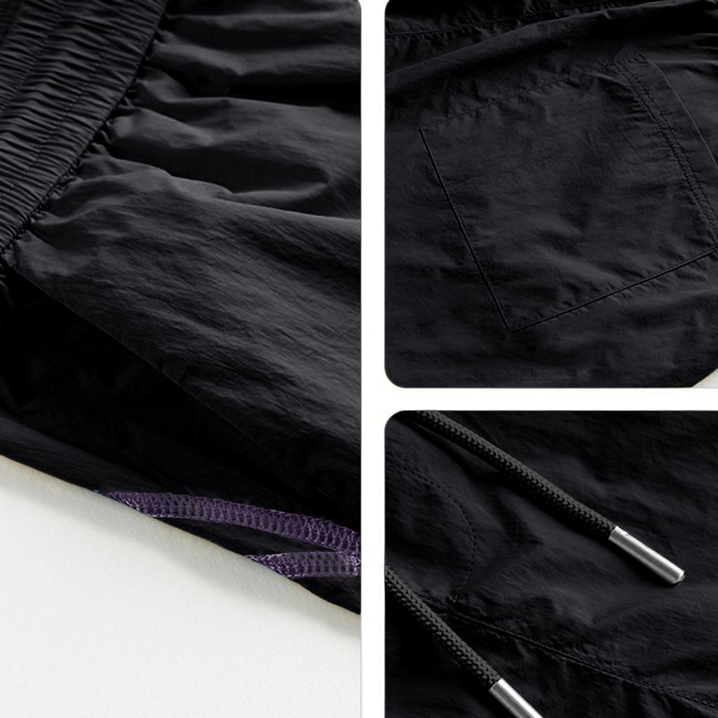 Men Lightweight Breathable Quick Dry Shorts with Drawstring Elastic Waistband Outdoor Casual Relaxed Fit for Daily Wear