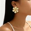 Boucles d'oreilles en fer forgé célébrité Internet féminité rétro haut de gamme bijoux polyvalents