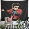 Elvis Presley The King Portrait Tapestry Wall Hanging Retro Rock Legend Art Decor for Bedroom Living Room