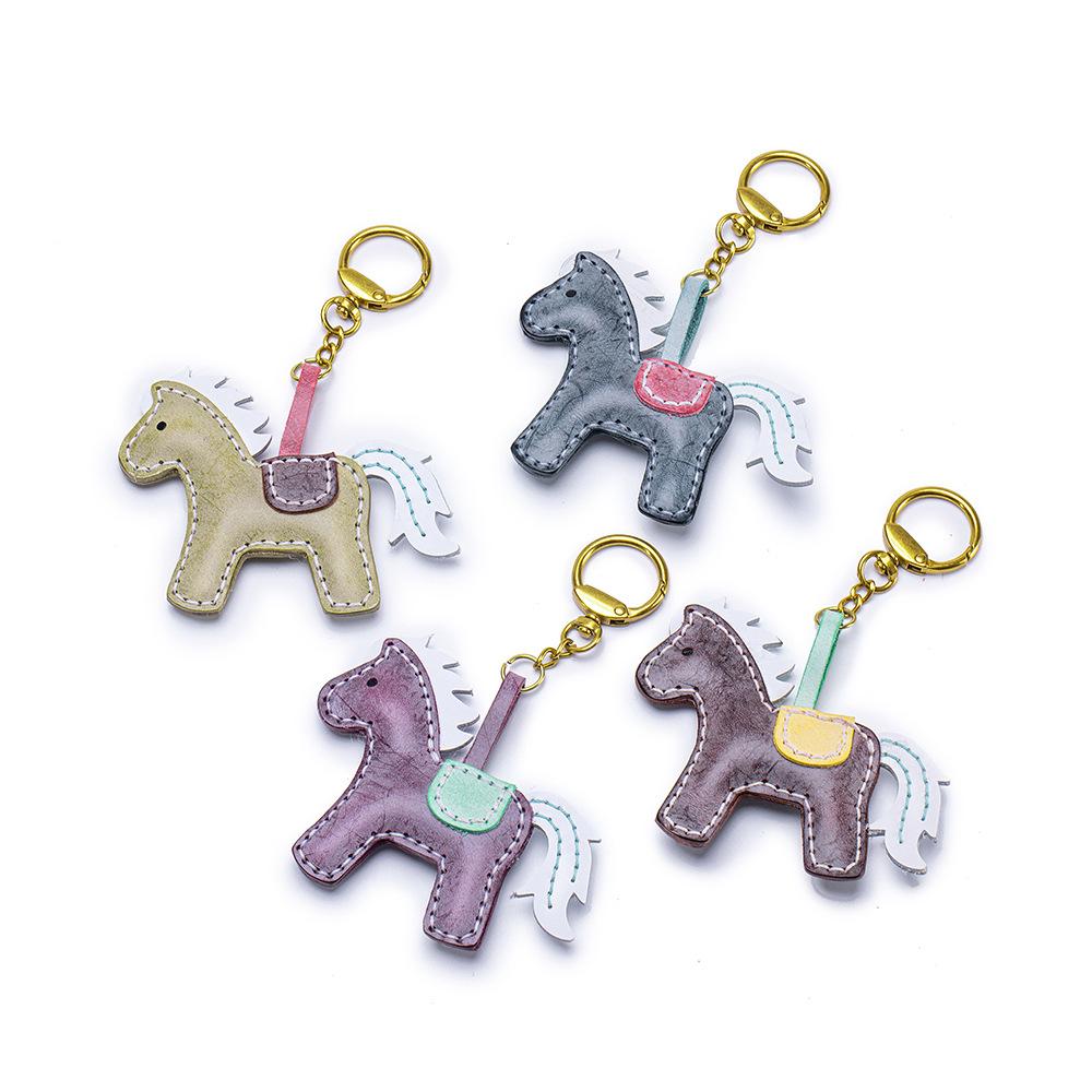 Horse Purse Charms Women Cute Designer Keychain Leather Bag Charm for Handbags Tote Bag Accessories Trendy Pendant