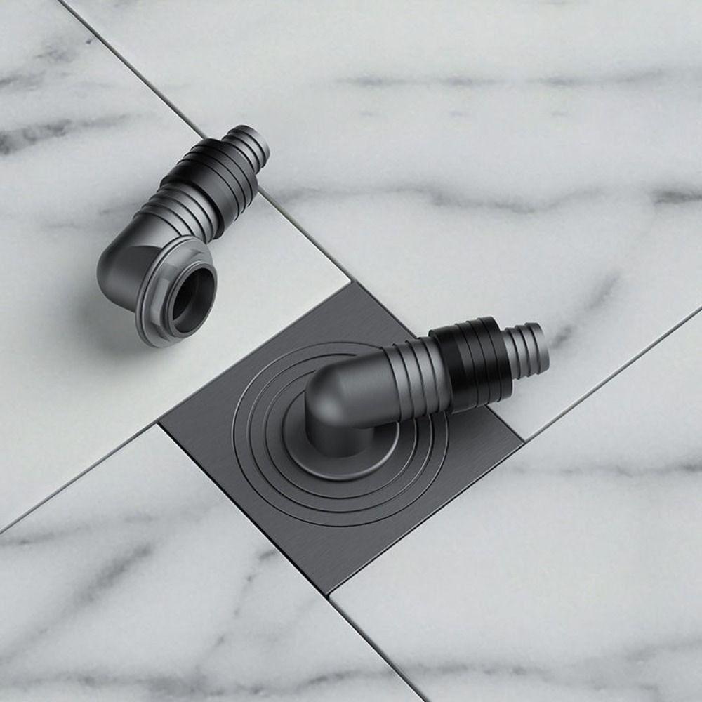 Anti-Odor Bathroom Floor Drain Elbow Double-way Three-way Double Purpose Pipe Connector Balcony