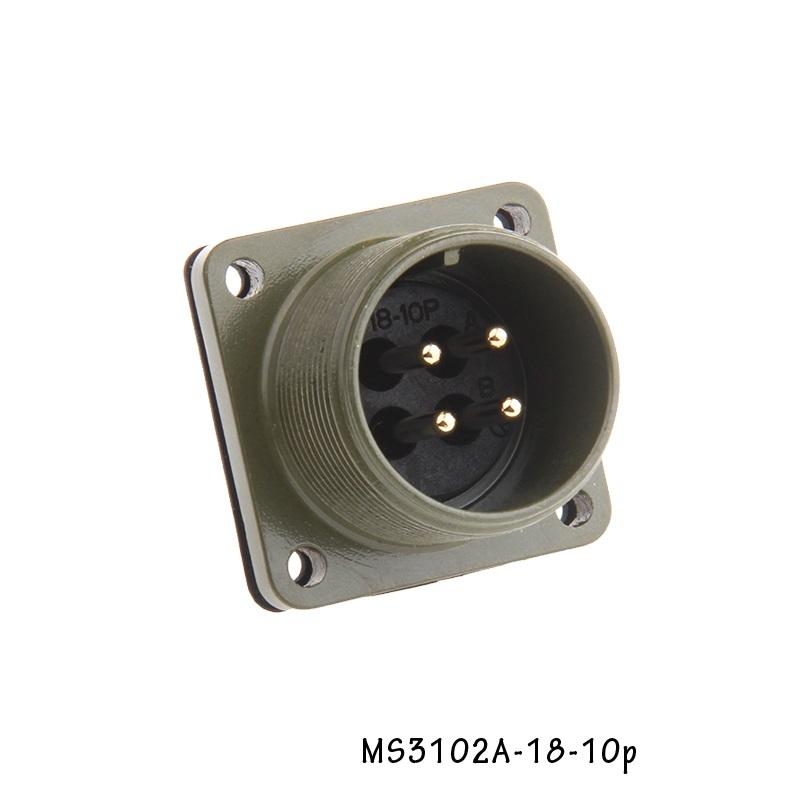 Aviation Plug 18-10S 18-10P MR-PWCNS4 MS3106A MS3108A MS3102A Servo Motor Panel Metal Connector 18-13S