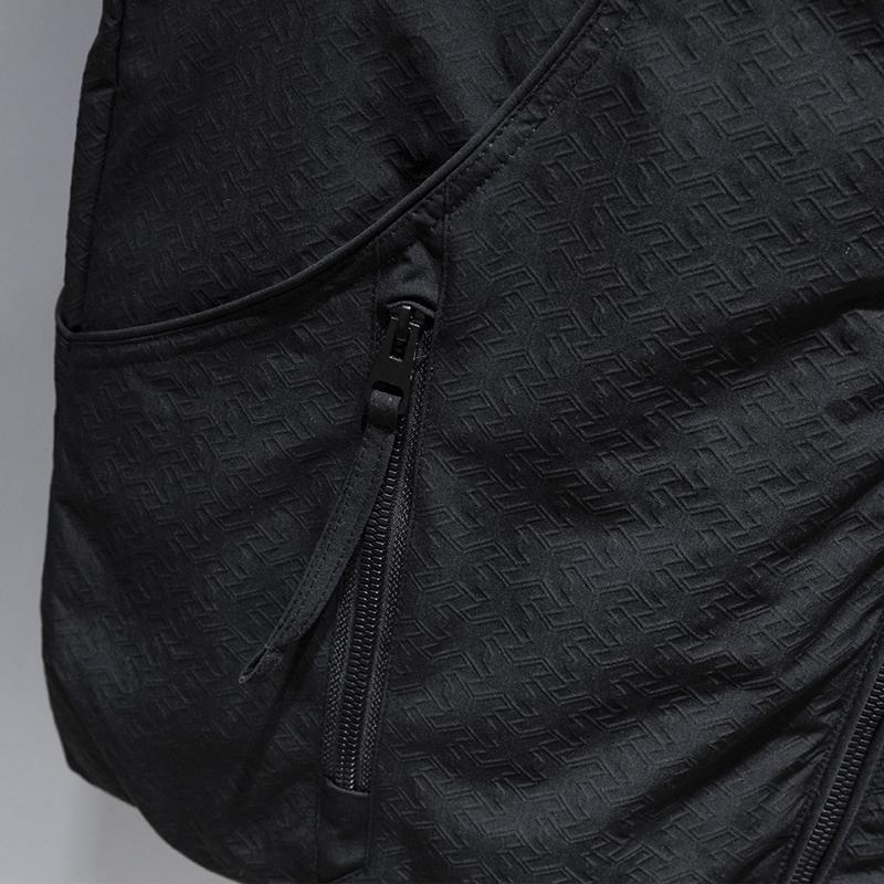 Men Plus‑Size 50% White Duck Down Vest, Embossed Fabric Stand Collar Sleeveless Puffer Gilet Winter Loose Fit Outerwear