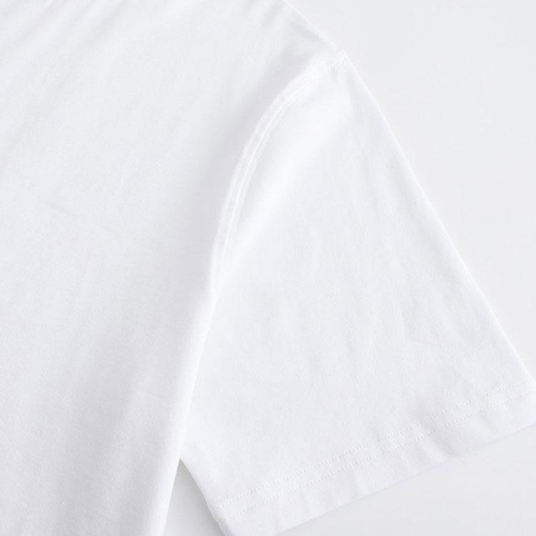 Adidas Printed Logo Knitted Crew Neck Short Sleeve T-Shirt Unisex Tops White Blue ADICLTSPSTK-WBU