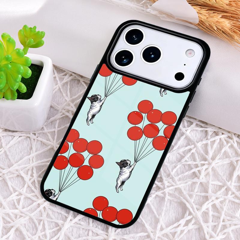 Cartoon Französische Bulldogge Handyhülle für iPhone 17 Air 16 15 11 12 14 13 Pro Max Stoßfeste Hülle