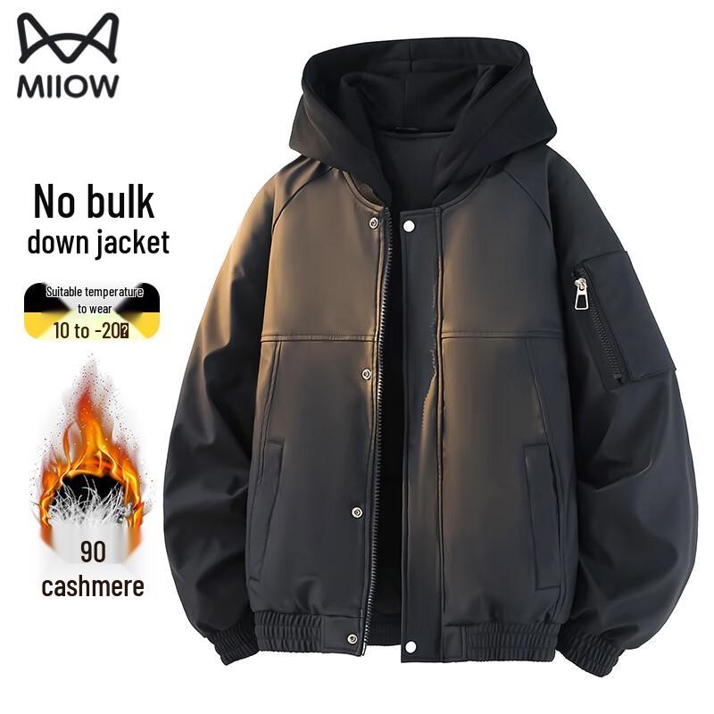 MiiOW Men s Winter Hooded 90% Down Jacket 3XL