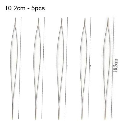 5pcs Opening Beading Needles Pins Curved Needle for Beads Bracelet DIY Jewelry Making Tools Beaded Threading Pin Needlework Kits