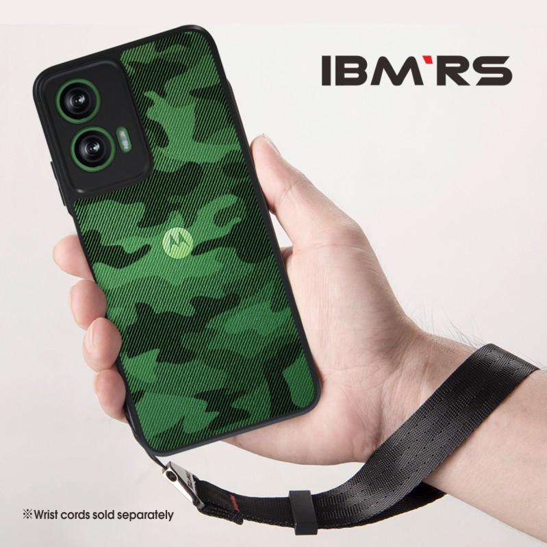 

(Comes with wrist strap)IBMRS Designed for Motorola Moto G35 Case, camo Clear transparent phone protection shell прозорий