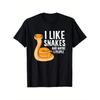 Men's T-Shirt - I Like Snakes and Maybe 3 Reptile Enthusiast Tee