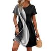 Dresses For Women Short Sleeve O Neck Casual Dresses Waist Maternity Dress With Pockets