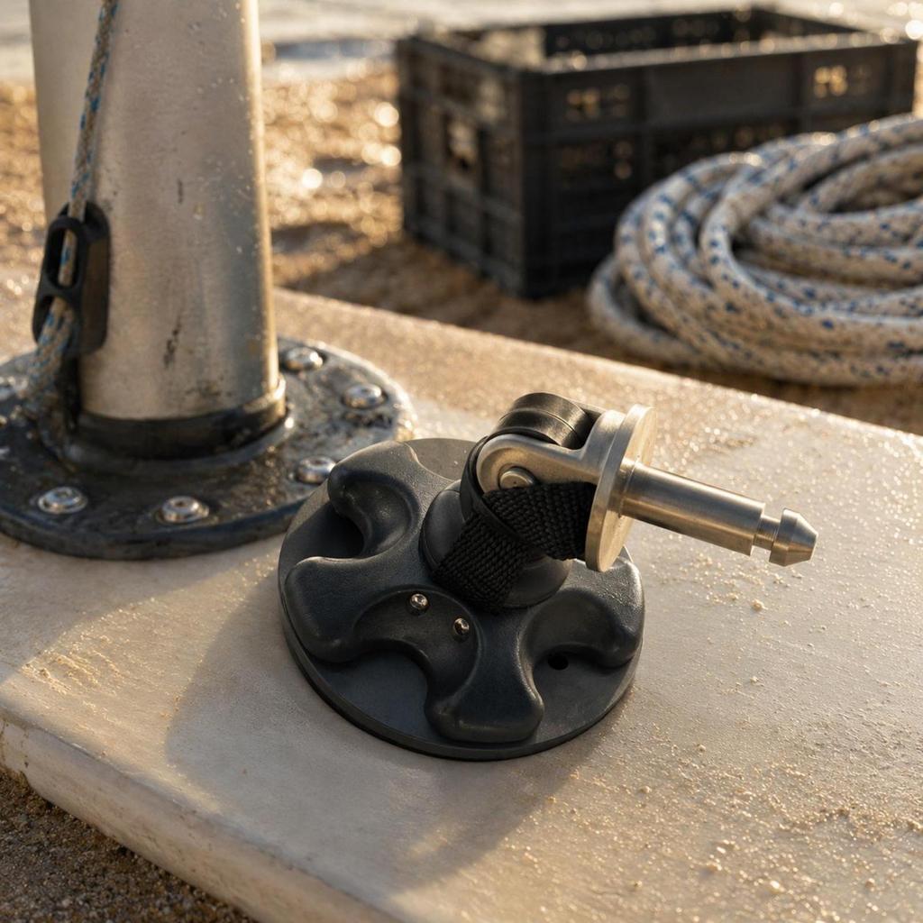 Sail Universal Joint Connector Base Swivel Paddleboards Mounting Holes
