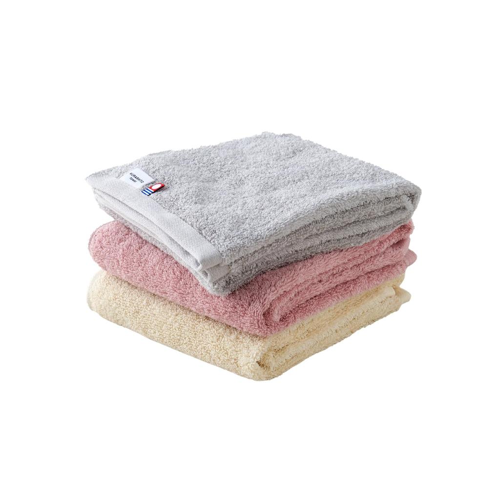 Imabari Certified Face Made in 34cm x BMP Mini Compact Hand Towel 3 Face Towels, KURASHITO, Japan, 75cm, 100% Cotton, Cotton, Towel, Towel, (Gray,