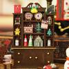 DIY Christmas Miniature House Kit LED Mini House Craft Toy with Furniture