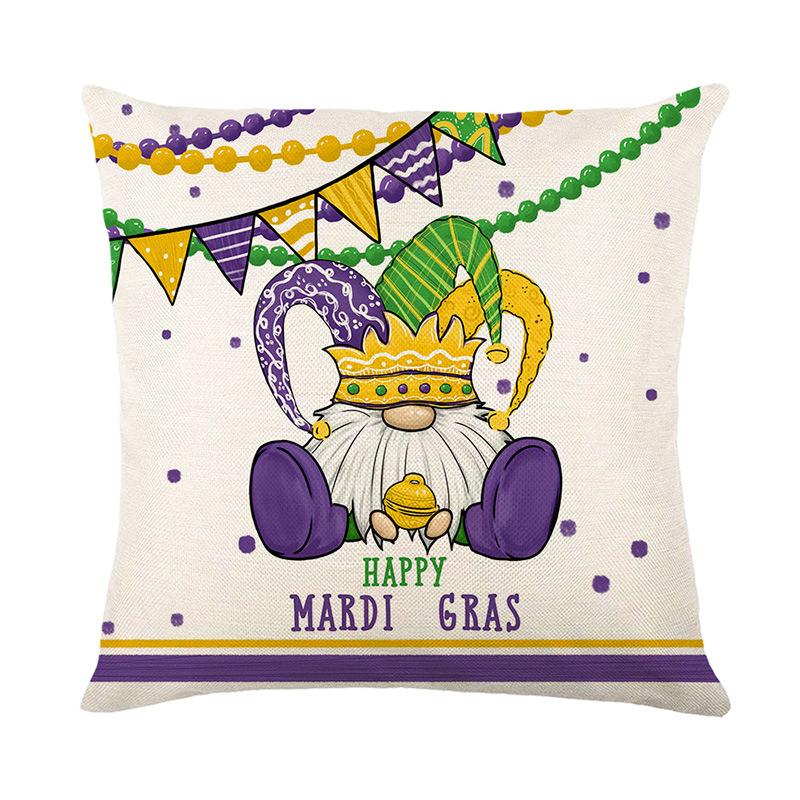 Pillow Case Holiday Party Decoration Home Living Room Sofa Cushion Cover Linen Print