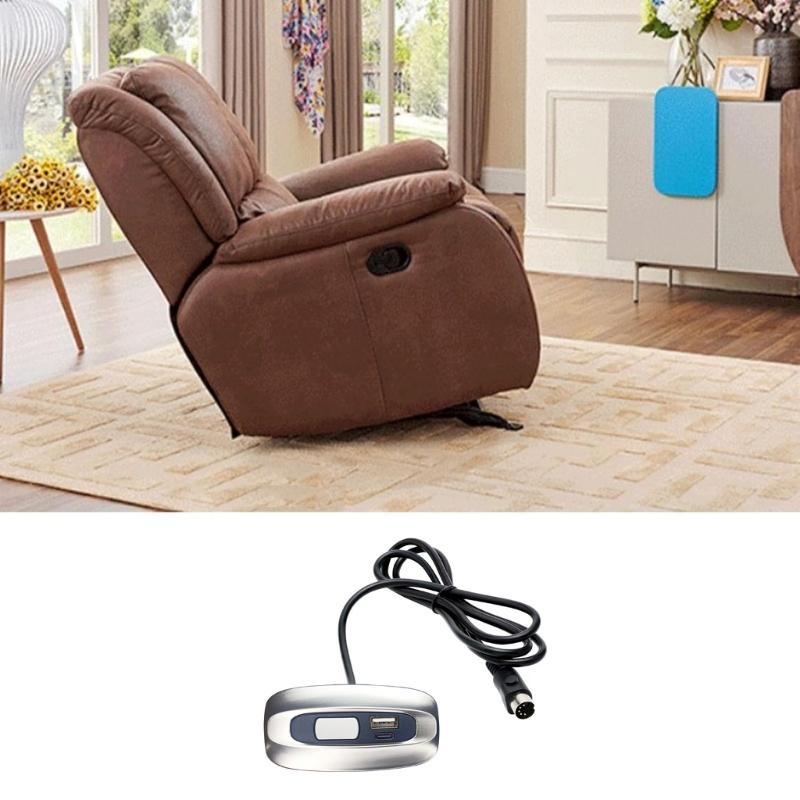 Adjustable Motorized Lounges Chair Switches Build In USB C Charging Port ABS Frame Support Simple to Operate for Homes