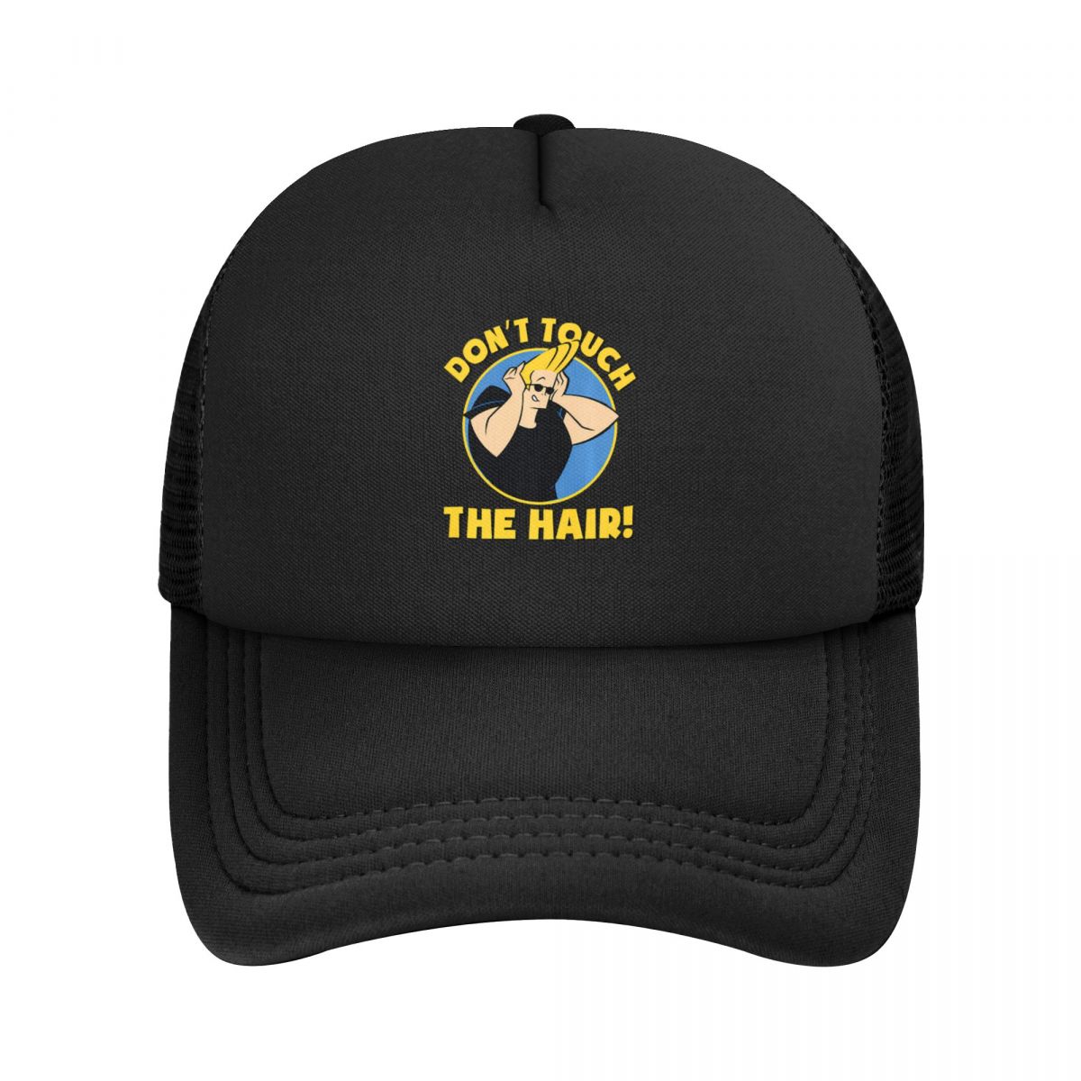 

Baseball Caps Johnny 2025 Cartoon Bravo Don t Touch The Hair Mesh Hats Outdoor Casquette Men Women Hats One Size