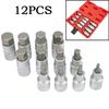 Hex Bit Socket Set 12 Pieces 1/2 Inch Drive Tamper Proof Security Bits Chrome Vanadium Steel Wrench Socket Sizes H5 to H22
