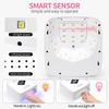 120W UV LED Nail Lamp Professional 30 LEDs Nail Dryer with 3 Timer Settings Rechargeable Manicure Lamp for Curing All Nails Gel