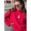 2025 Trendy European-American Style Fun Print Women’s Autumn-Winter Warm Hoodie