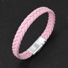 Simple Bracelet for Men Women Twist Braided Leather Minimalist Gift