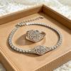 Two-piece Celtic Knot Zircon Jewelry Set Exquisite and elegant Light Luxury High-End Sense Daily outfit coordination The first choice for gifts on