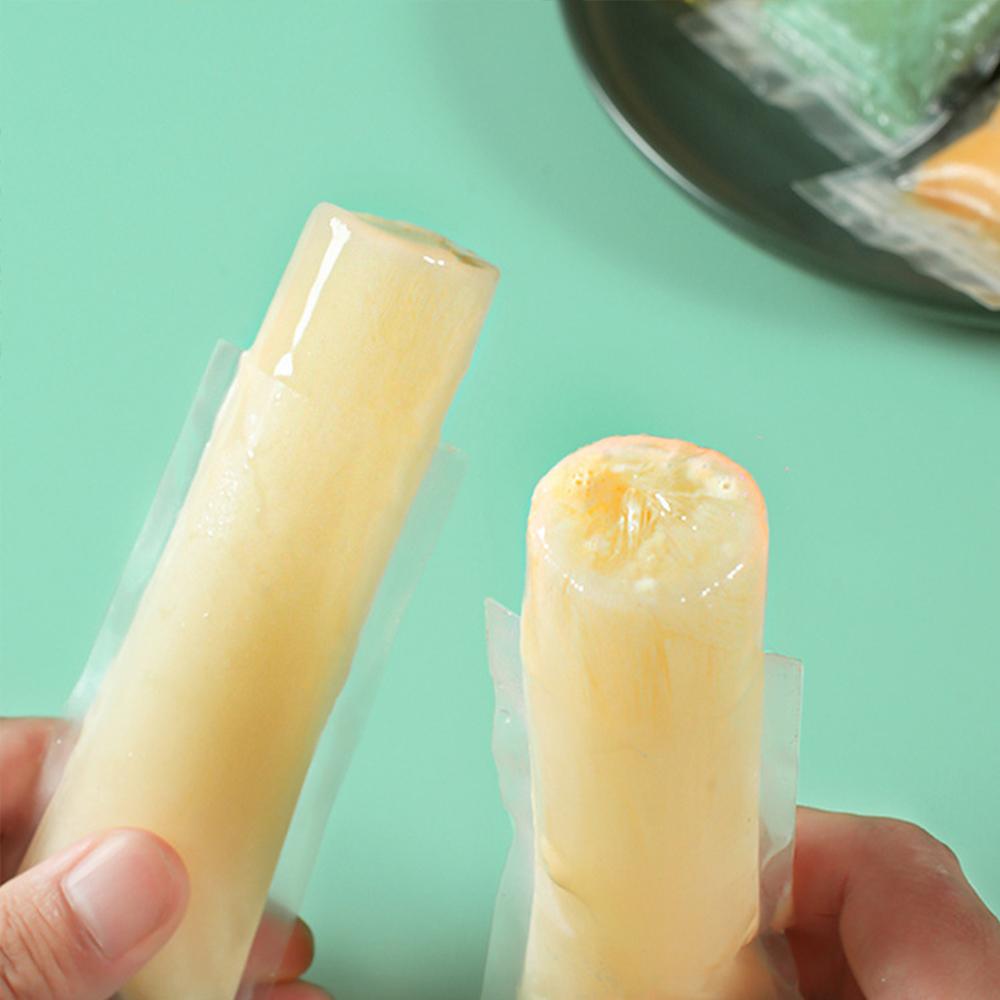 100 st engångspåsar för glasspinnar, fryspåsar med dragkedja för mat, frukt, yoghurtpinnar, juice, smoothies, godisglass