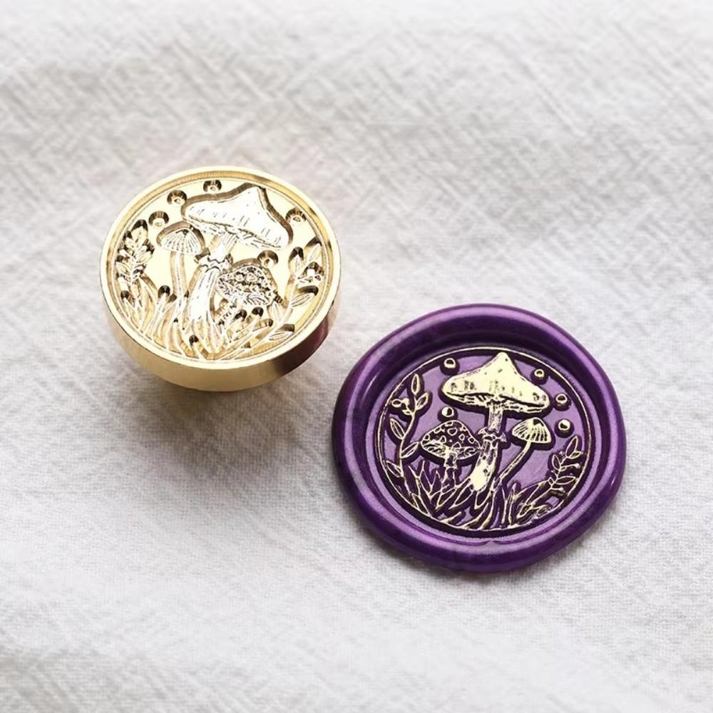 Round Scrapbooking Sealing Wax Brass Sealing Wax Stamp Head  Gift Packaging Cards