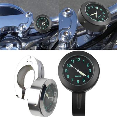 1pcs Motorcycle Watch Handlebar Watch Modified Accessories Metal Clock, Handlebar Buckle Schedule, High-End Chrome Watch