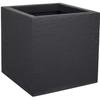 Square Flower Pot 30 Cm - EDA - Graphit Up - 21 L - Indoor / Outdoor - 29.5 X 29.5 X H. 29,5 Cm - Anthracite Grey